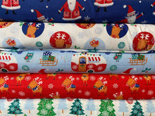 fabric shack sewing quilting sew fat quarter cotton quilt patchwork christmas holidays fun owl christmas tree rudolph reindeer snowflake trees caravan owl santa father 5