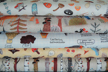 fabric shack sewing quilting sew fat quarter cotton quilt patchwork elsie gravel michael miller mushrooms funghi toadstools woodland animals trees
