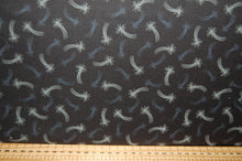 fabric shack sewing quilting sew fat quarter cotton quilt patchwork lewis & and irene light years glow in the dark space spaceship station stars planets constellations city blue black (2)