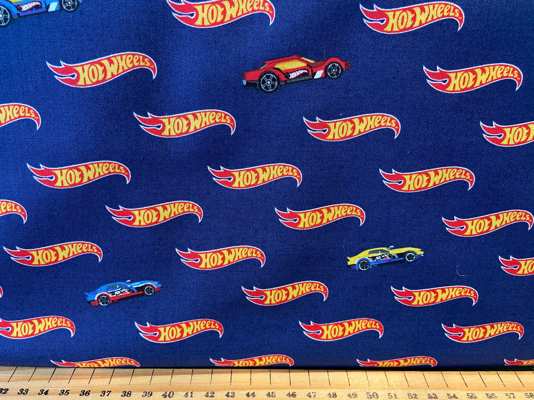 fabric shack sewing quilting sew fat quarter cotton quilt riley blake mattel hot wheels racing die cast toy cars track dare to be rad
