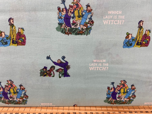 fabric shack sewing quilting sew fat quarter cotton quilt roald dahl quentin blake the witches mouse frog toad fairy fairytale real spell 2