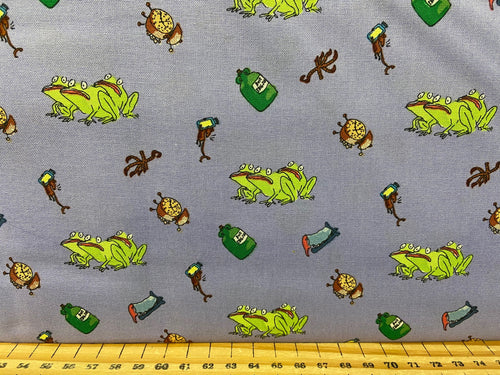 fabric shack sewing quilting sew fat quarter cotton quilt roald dahl quentin blake the witches mouse frog toad fairy fairytale real spell 5