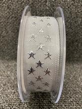 fabric shack sewing sew christmas crafts christmas trim galaxy stars 25mm silver Silver 7