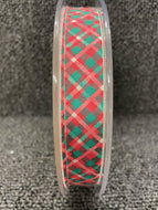 fabric shack sewing sew christmas crafts christmas trim tartan red 15mm