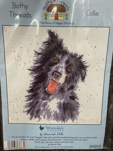 Hannah Dale of Wrendale Designs for Bothy Threads 'Collie' Dog Cross Stitch Kit