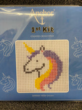 fabric shack sewing sew crosstitch cross stitch kits kit first 1st childs kids unicorn 10026
