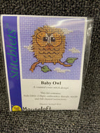 fabric shack sewing sew crosstich cross stitch kits kit mouseloft mouse loft baby owl 004-707