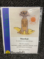 fabric shack sewing sew crosstich cross stitch kits kit mouseloft mouse loft stitchlets meerkat 004-E05