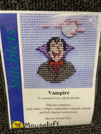 fabric shack sewing sew crosstich cross stitch kits kit mouseloft mouse loft stitchlets vampire 004-L01