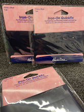 fabric shack sewing sew dressmaking repairs make do and mend hemline iron on patch cotton quickfix navy