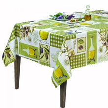 fabric shack sewing sew kitchen table tablecloth cloth PVC plastic coated olive olives oil 2