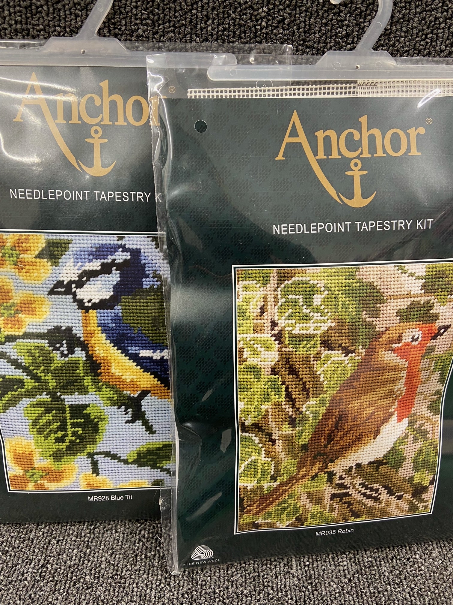 Anchor Needlepoint Tapestry Kit British Garden Birds Robin Fabric