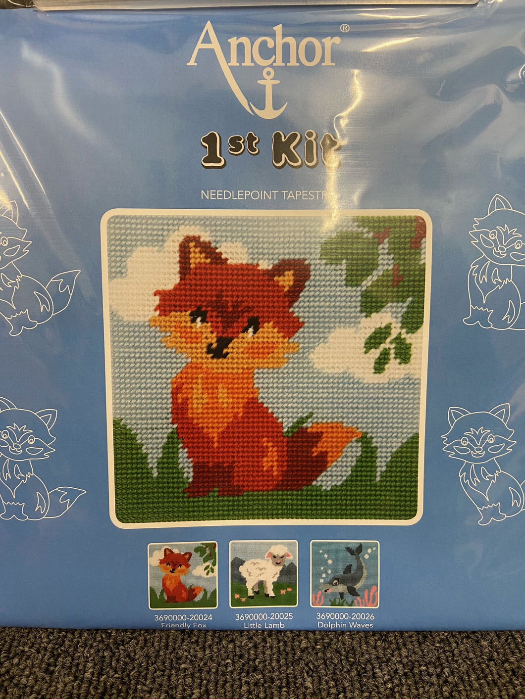 fabric shack sewing sew tapestry needlepoint kits kit first 1st childs kids friendly fox 3690000-20024