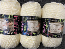 fashion aran wool yarn king cole natural cream 046 fabric shack malmesbury knit knitting crochet