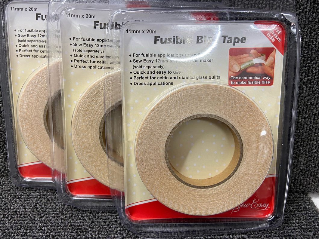 fusible bias tape sew easy 20 metres 11mm quilting quilt fabric shack malmesbury
