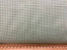 gingham mini plaid checks mint green fat quarter cotton poplin fabric shack malmesbury plaid