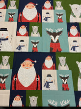 gingiber moda merrymaking merry making christmas multi plate panel cotton fabric shack malmesbury father christmas polar bear snowman reindeer santa 2