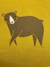 gingiber moda nocturnal woodland animals owl fox bear hare pillow cushion panel cotton fabric shack malmesbury
