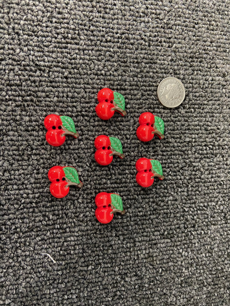 Groves Red Cherries 2 Hole Buttons 20mm – Fabric Shack Malmesbury