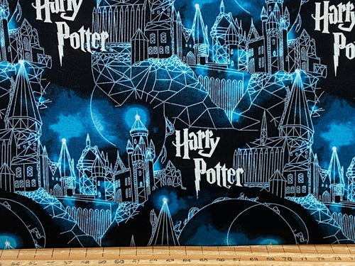 harry potter hogwarts blueprint school cotton fabric shack malmesbury