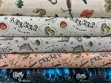 harry potter seeker in training salmon pink snitch broomstick quidditch cotton fabric shack malmesbury