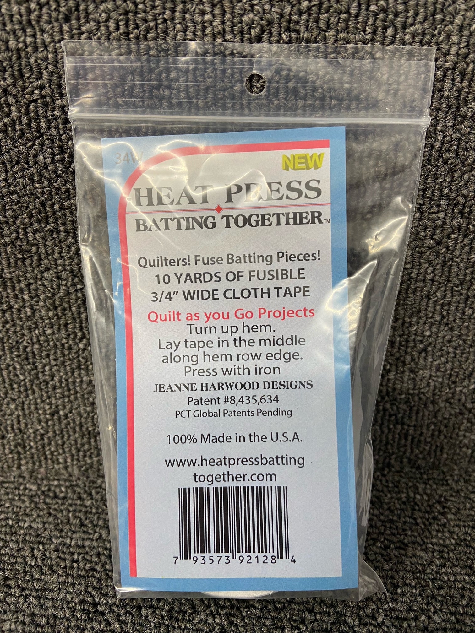 Jeanne Harwood Designs Heat Press Batting Together Waddng Tape Various Fabric Shack Malmesbury