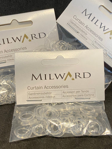 Milward Clear Plastic Blind Cord Rings 13mm