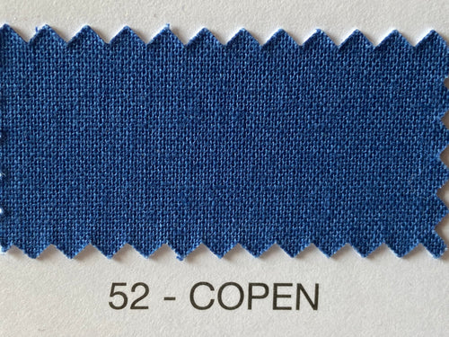 Fabric Shack Sewing Quilting Sew Fat Quarter Cotton Patchwork Dressmaking Plain Copen Blue 52