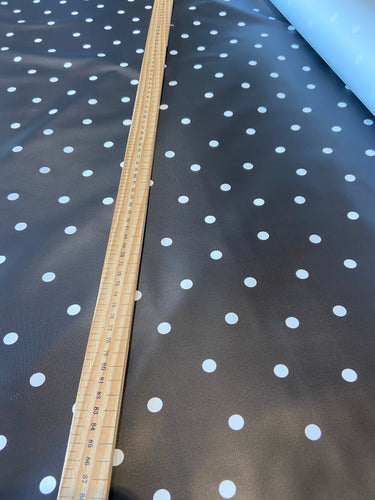 fabric shack sewing plastic pvc table cloth tableclothing polka dot spot spotty wipe clean 2