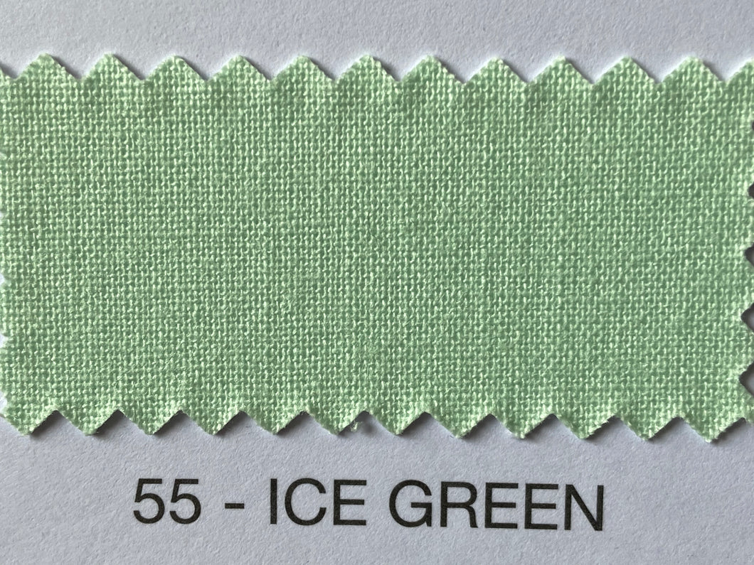 Fabric Shack Sewing Quilting Sew Fat Quarter Cotton Patchwork Dressmaking Plain Ice Green 55
