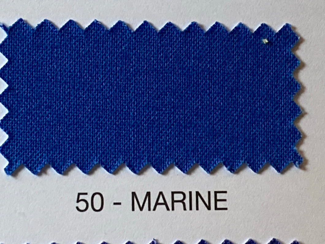 Rose & Hubble Plain Cotton Basics Marine Blue 50 Cotton Fabric by 1/4 Metre*