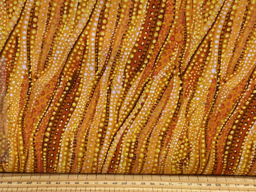 ira kennedy moda sunflower dreamscapes bubble wave orange cotton fabric shack malmesbury