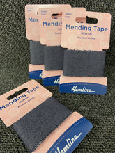 iron on mending tape patch repairs hemline 38mm denim blue fabric shack malmesbury