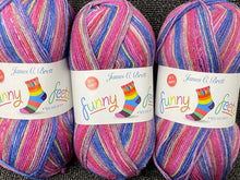 jame c breet funny feetz with bamboo 4ply sock wool yarn purples 08