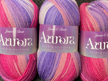 james c brett aurora double knit dk wool yarn 100g blend varigated pink purple 07 fabric shack malmesbury