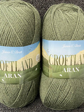 James C Brett Croftland Aran Wool Blend Yarn 200g Various Colours