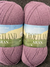 james c brett croftland aran wool yarn blend 200g heather A208 fabric shack malmesbury