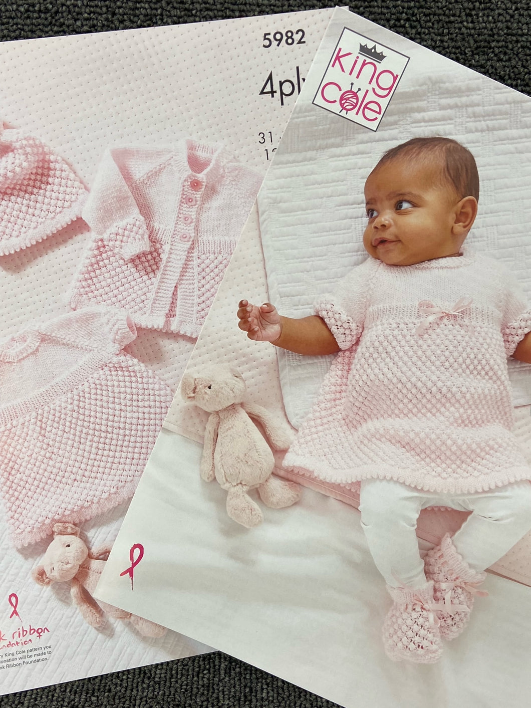 king cole Baby Dress, Jacket, Bonnet and Booties 5982 fabric shack malmesbury