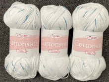 king cole cottonsoft candy cotton yarn wool cloud white turquoise 2858 fabric shack malmesbury