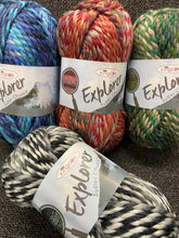 King Cole Explorer Super Chunky Wool Blend Self Stripe Yarn 100g Various Colours