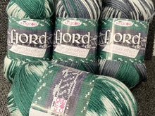 king cole fjord dk double knit 100g self pattern patterning self fair isle variegated wool yarn bindal dark green 4561 knitting crochet