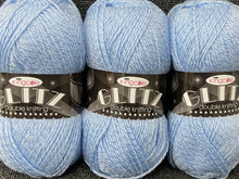 king cole glitz double knit dk christmas cloud light blue 3501 glitter sparkly metallic yarn wool fabric shack malmesbury christmas