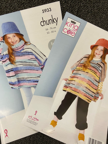 king cole knitting pattern kids jumper sweater 5933 chunky safari childrens knit yarn fabric shack malmesbury