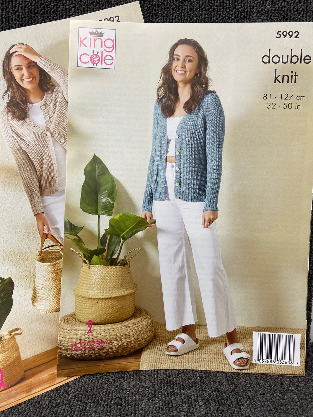 king cole knitting pattern ladies cardigan 5992 linendale double knit dk adults knit yarn fabric shack malmesbury