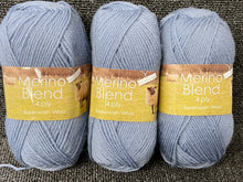 king cole merino blend 4 ply 4ply stone blue grey 904 wool yarn super wash superwash anti tickle knitting knit crochet fabric shack malmesbury