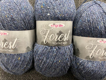 king cole recycled wool blend aran yarn 100g kielder forest 1916 blue fabric shack malmesbury