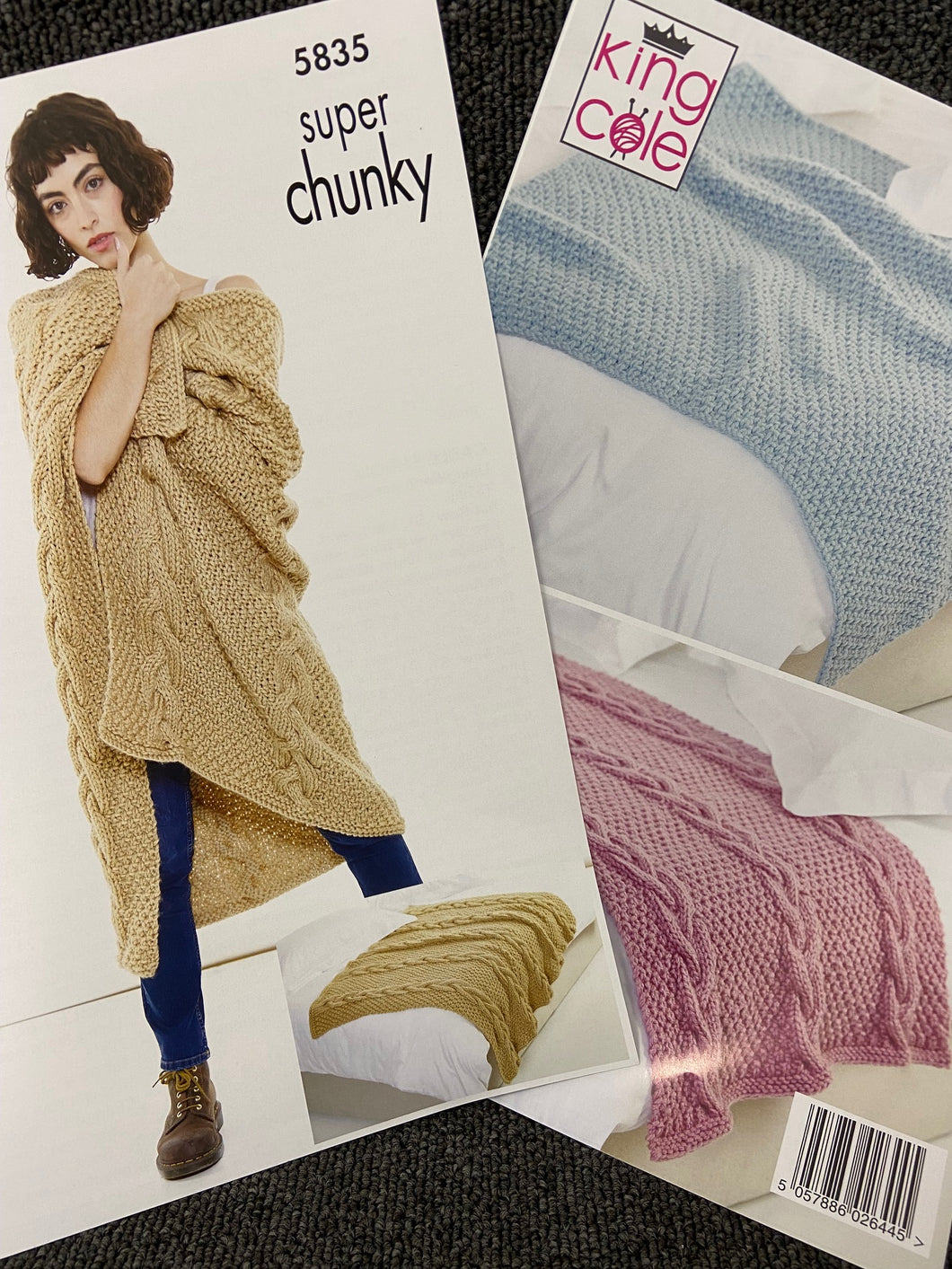 king cole throw blanket super chunky 5835 knitting pattern fabric shack malmesbury