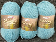 king cole wildwood wild wood 100% recycled chunky wool yarn knitting knit crochet 100g ball fabric shack malmesbury blue ice 5023