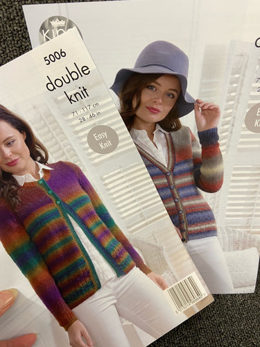 ladies womens cardigan double knit dk riot 5006 king cole knitting pattern fabric shack malmesbury