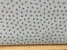 lewis & and irene bluebell wood reloved flowers floral scatter cream cotton fabric shack malmesbury